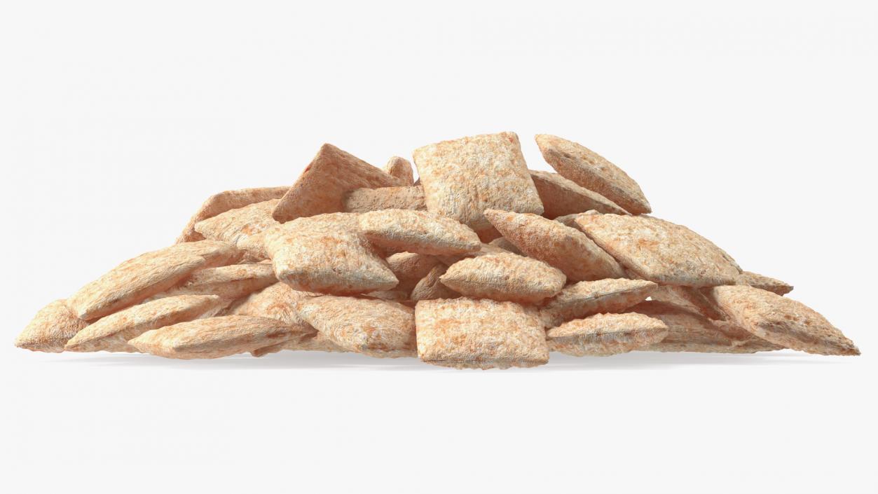 Pile of Breakfast Cereal Pads 3D model