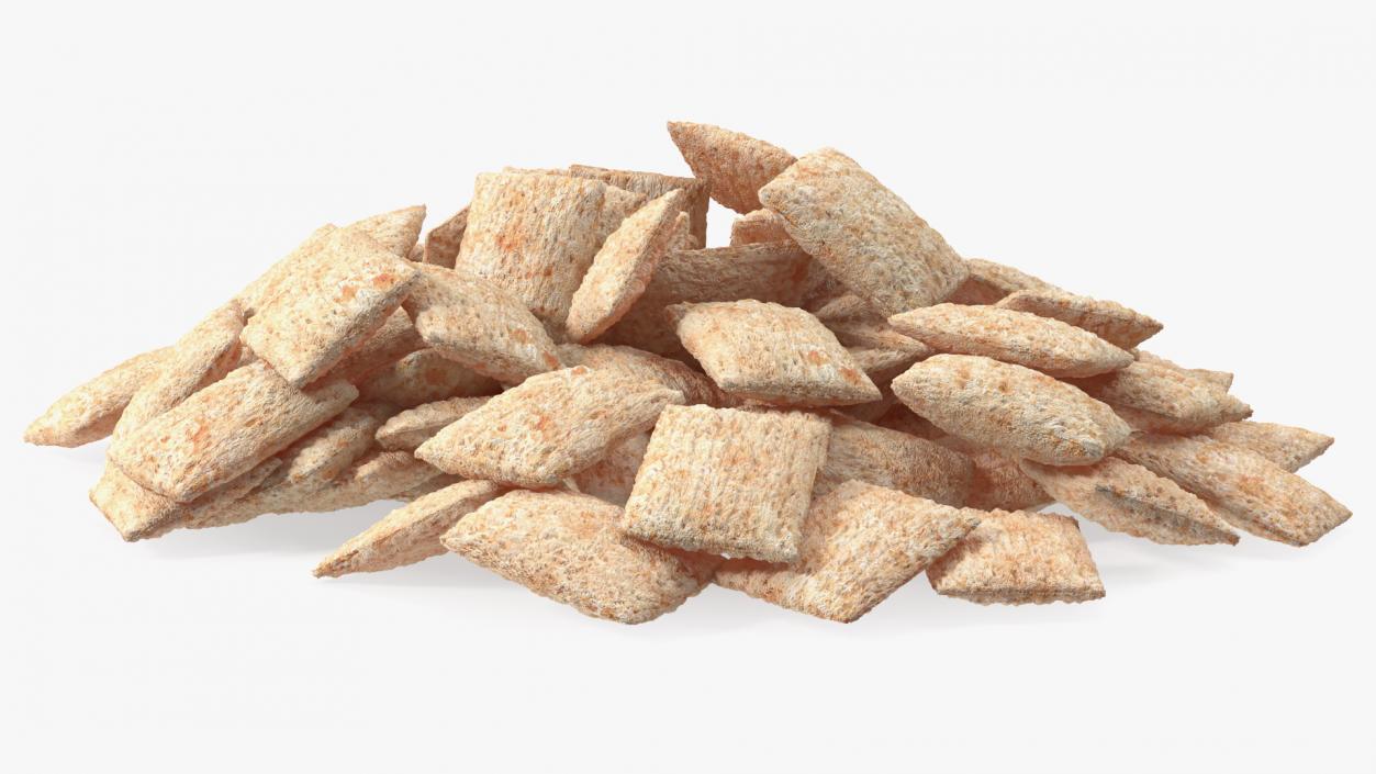 Pile of Breakfast Cereal Pads 3D model