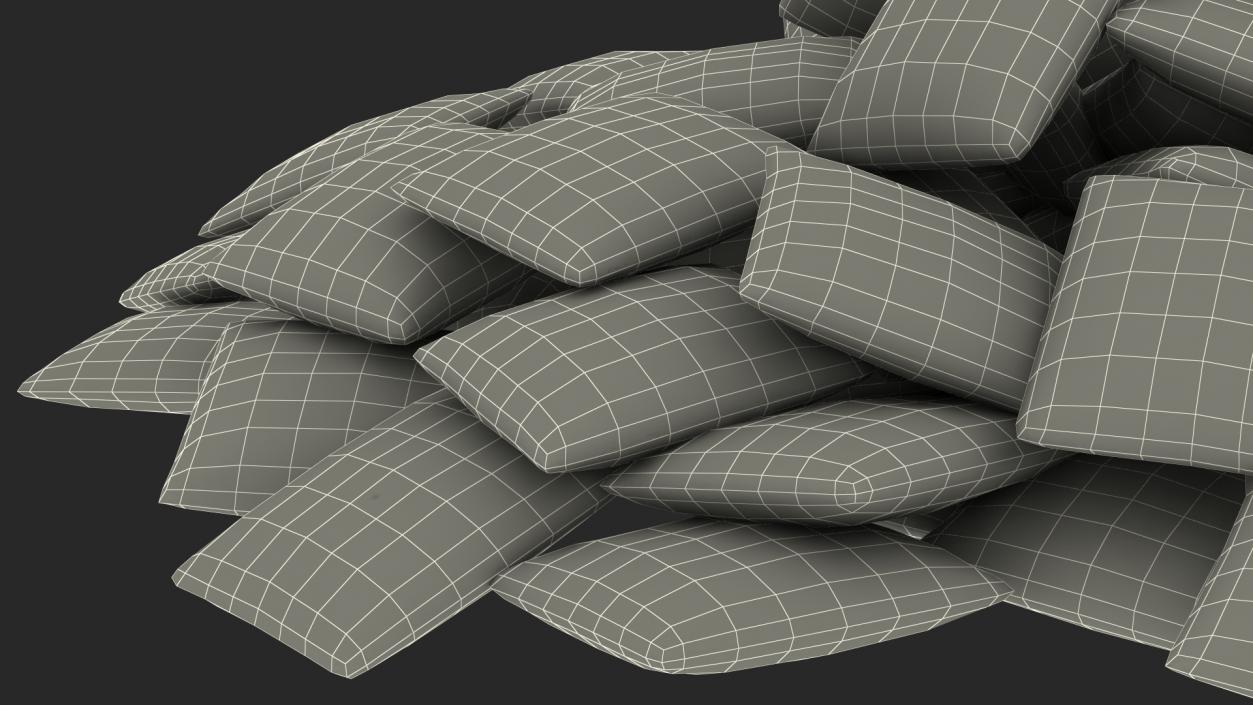 Pile of Breakfast Cereal Pads 3D model