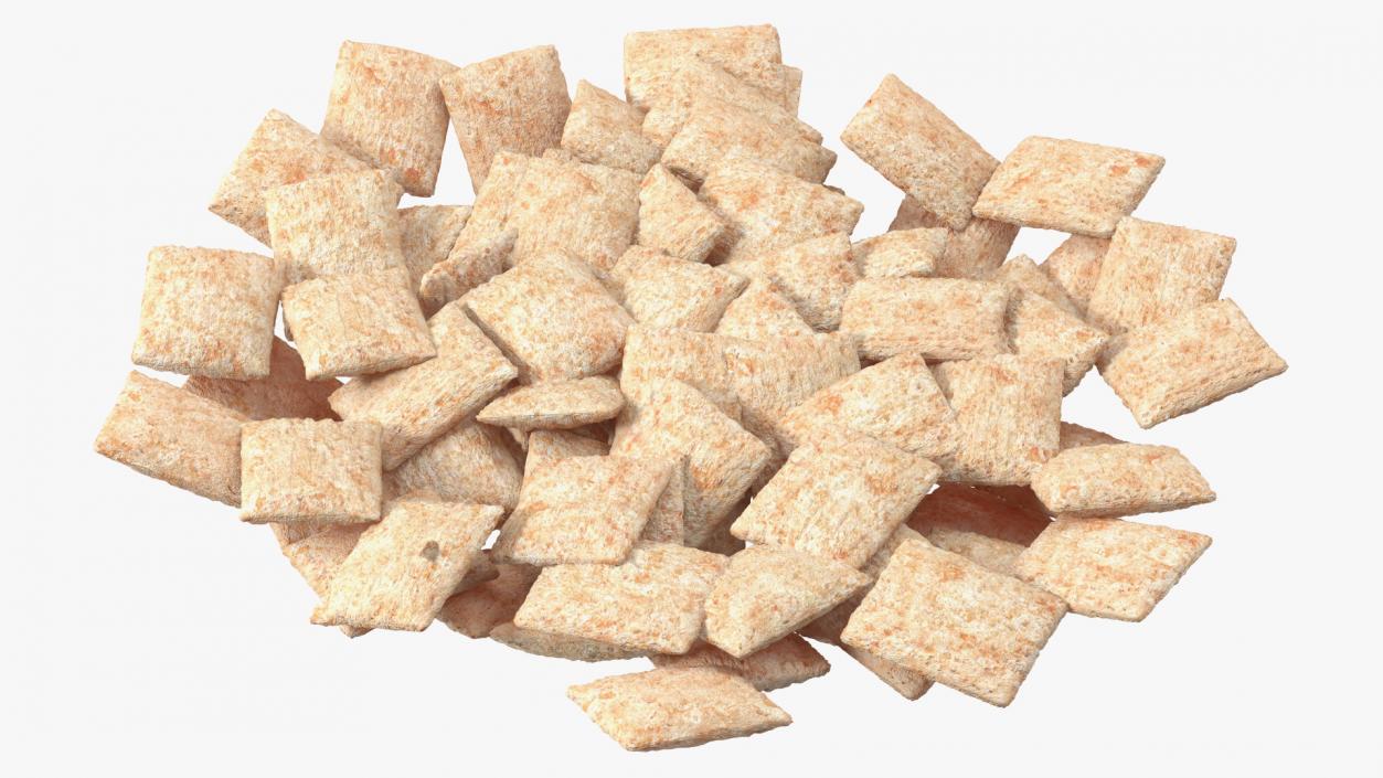 Pile of Breakfast Cereal Pads 3D model