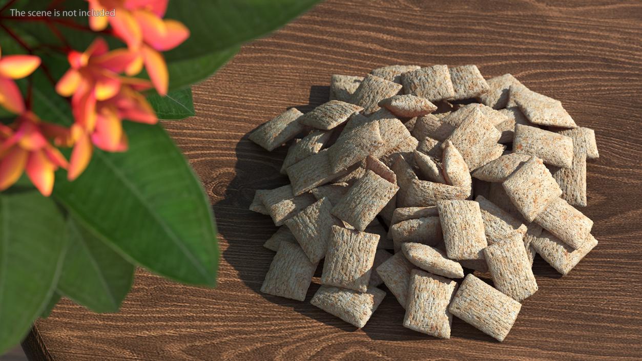 Pile of Breakfast Cereal Pads 3D model