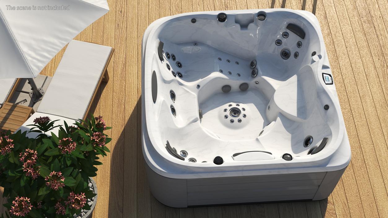 3D Jacuzzi J475 Spa Hot Tub Platinum model