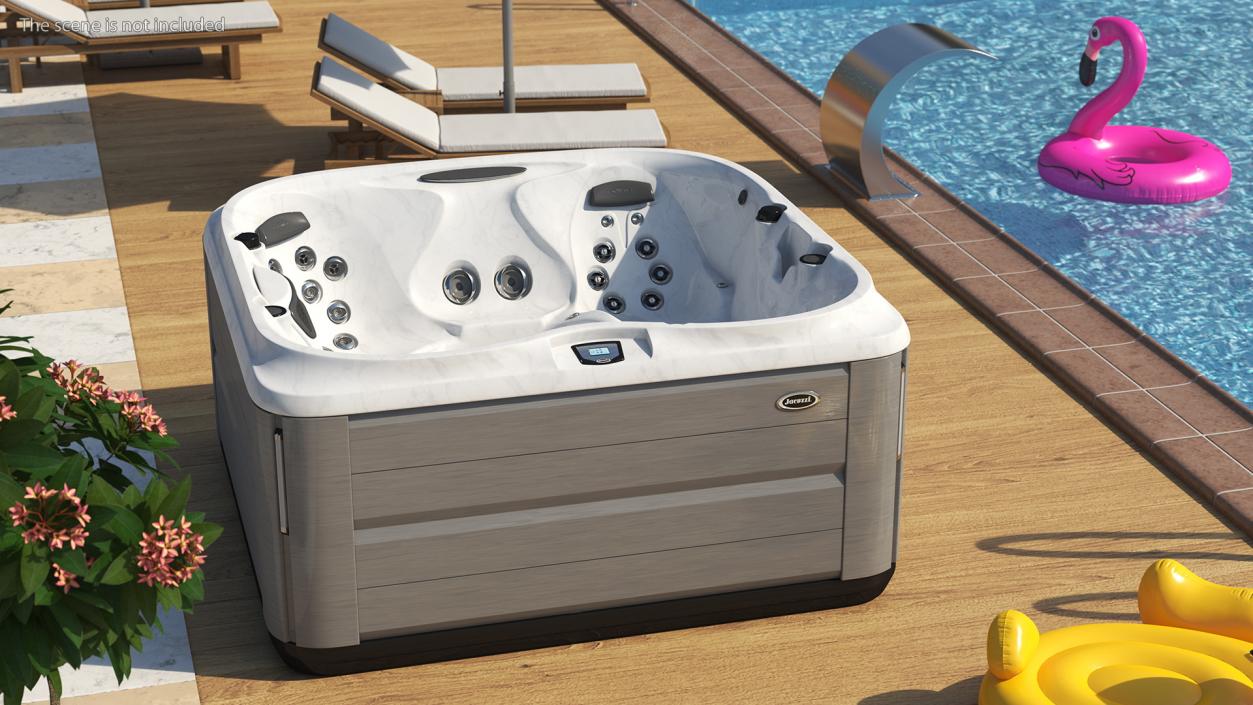 3D Jacuzzi J475 Spa Hot Tub Platinum model