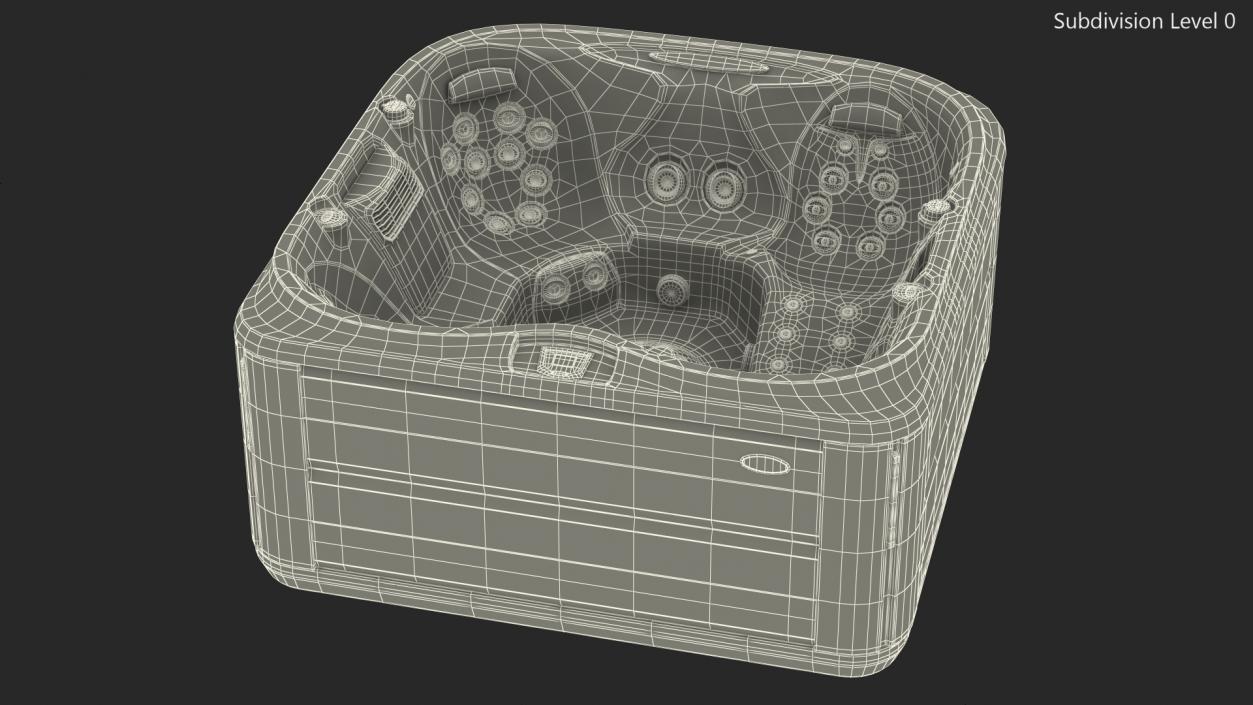 3D Jacuzzi J475 Spa Hot Tub Platinum model