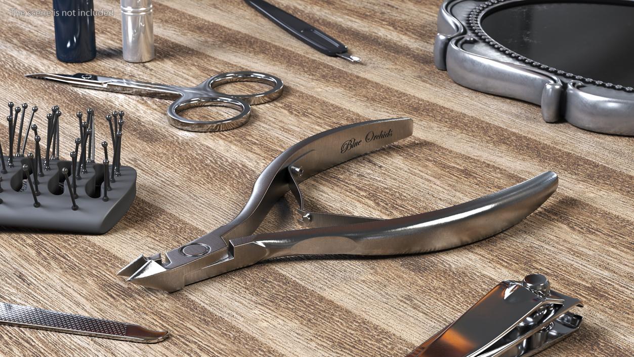 3D model BlueOrchids Professional Cuticle Nipper Stainless Steel