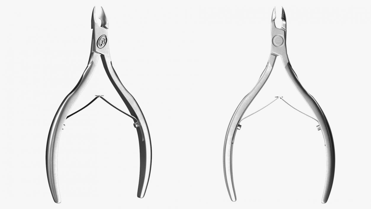 3D model BlueOrchids Professional Cuticle Nipper Stainless Steel