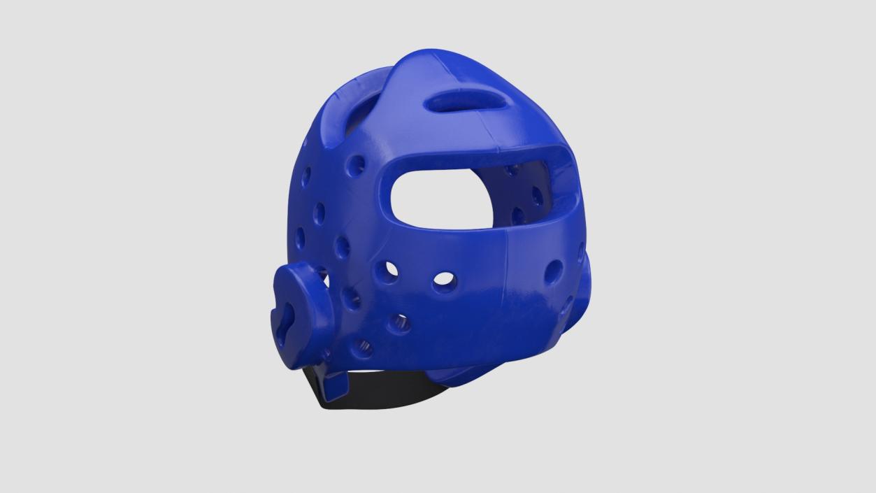 3D model Karate Headgear Blue