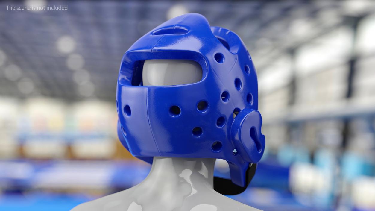 3D model Karate Headgear Blue