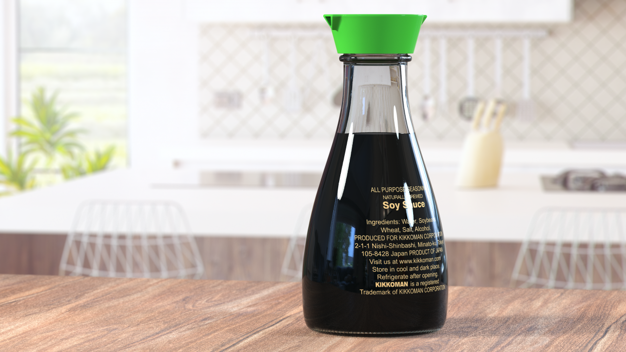 3D Soy Sauce Kikkoman Less Salt model