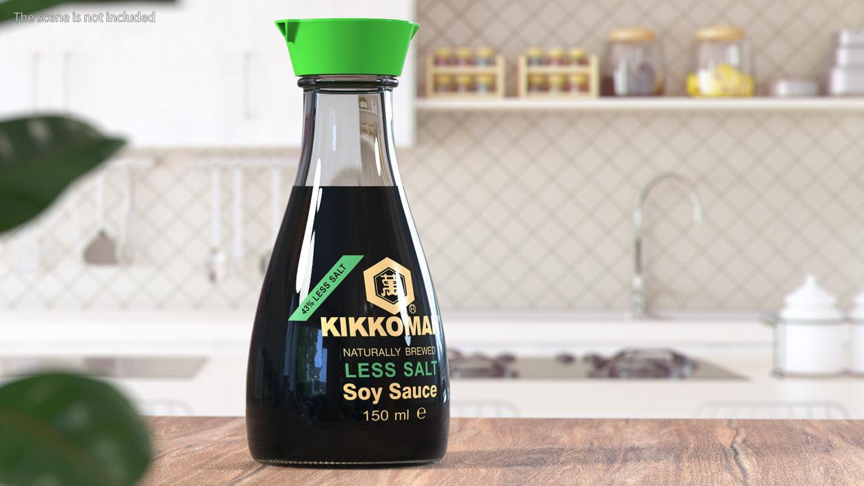 3D Soy Sauce Kikkoman Less Salt model