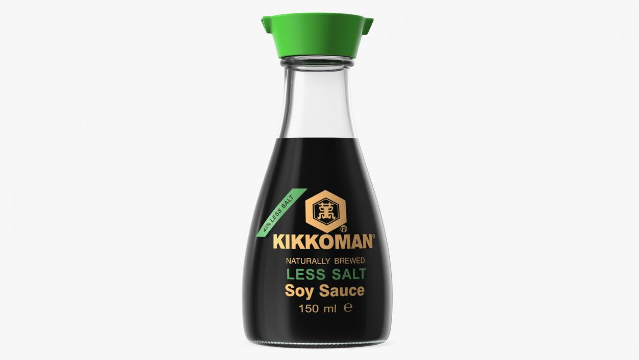 3D Soy Sauce Kikkoman Less Salt model