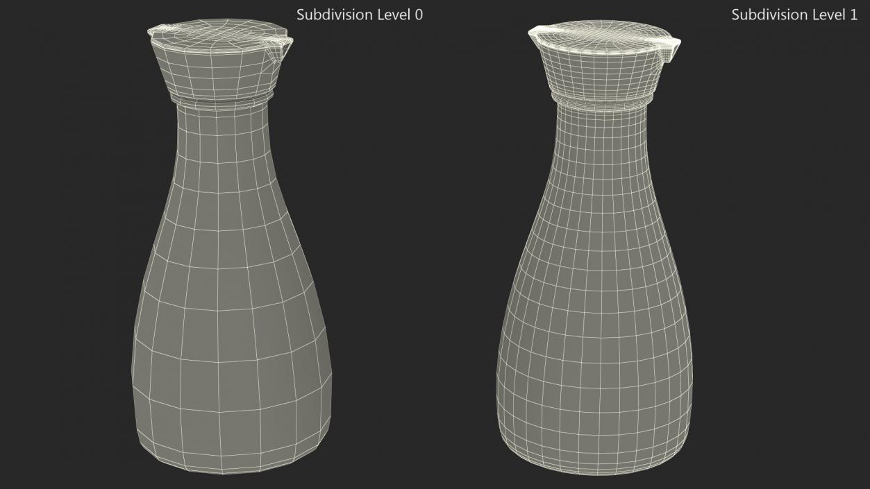 3D Soy Sauce Kikkoman Less Salt model