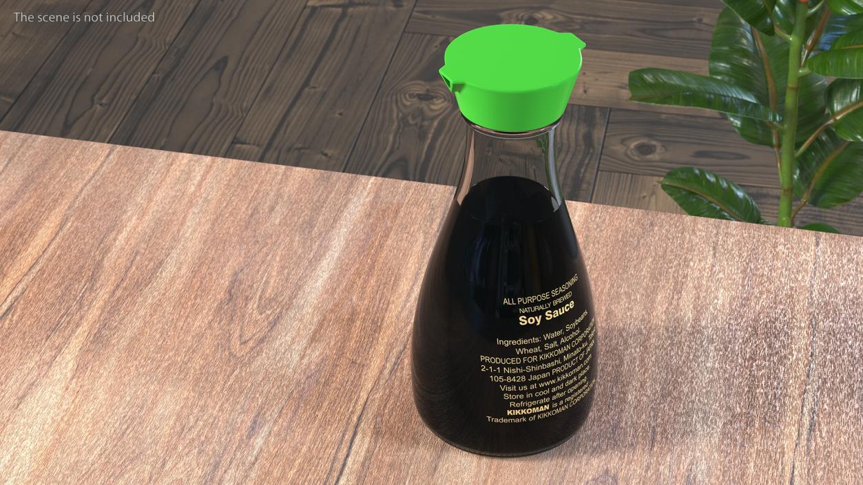 3D Soy Sauce Kikkoman Less Salt model