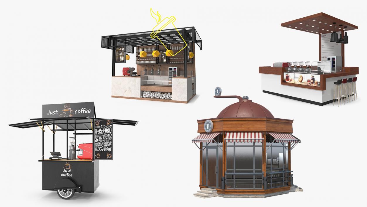 3D model Coffee Shops Collection 3