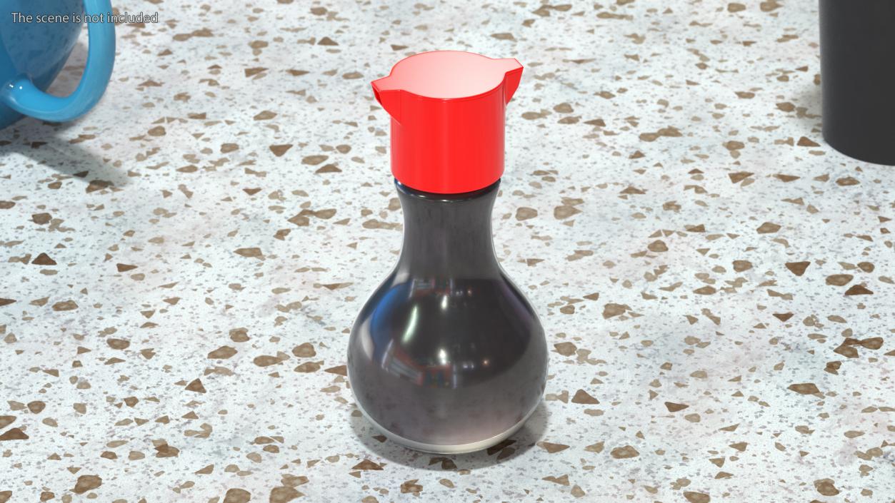 3D Balsamic Sauce Bottle with Dispenser