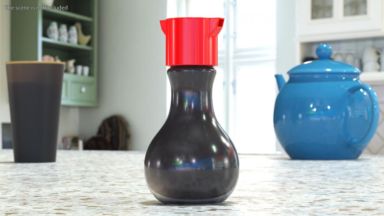 3D Balsamic Sauce Bottle with Dispenser