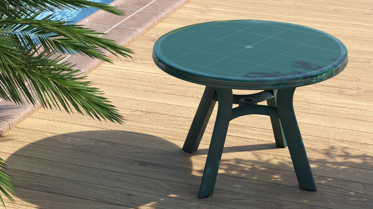 Plastic Table Green 3D model