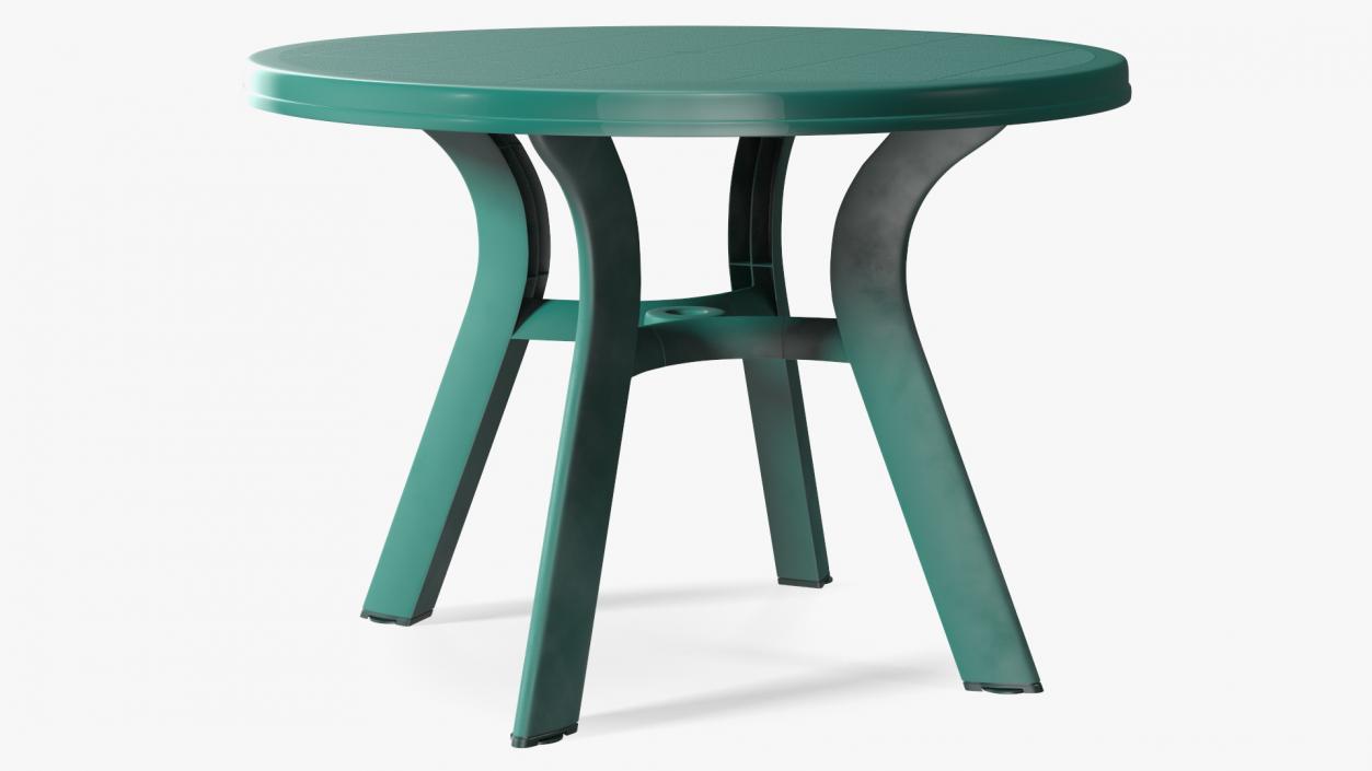 Plastic Table Green 3D model