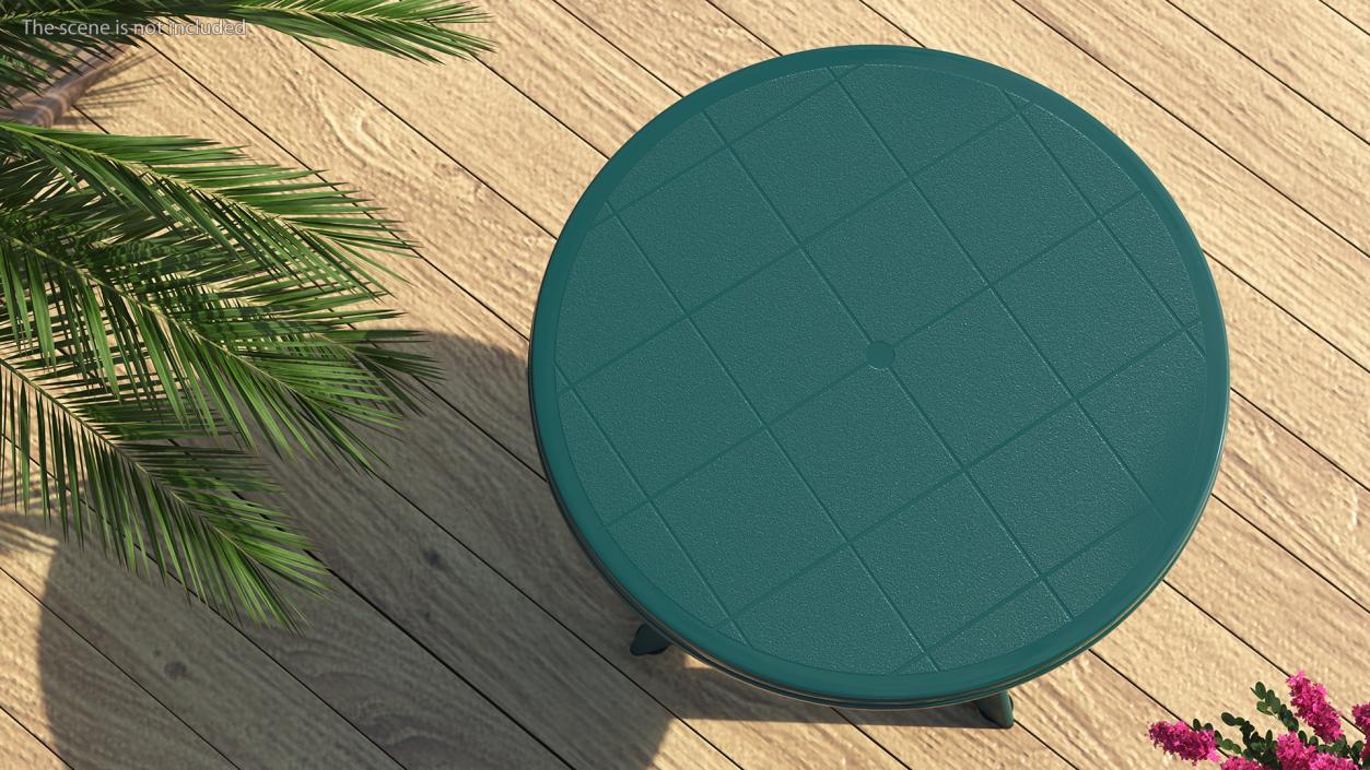 Plastic Table Green 3D model