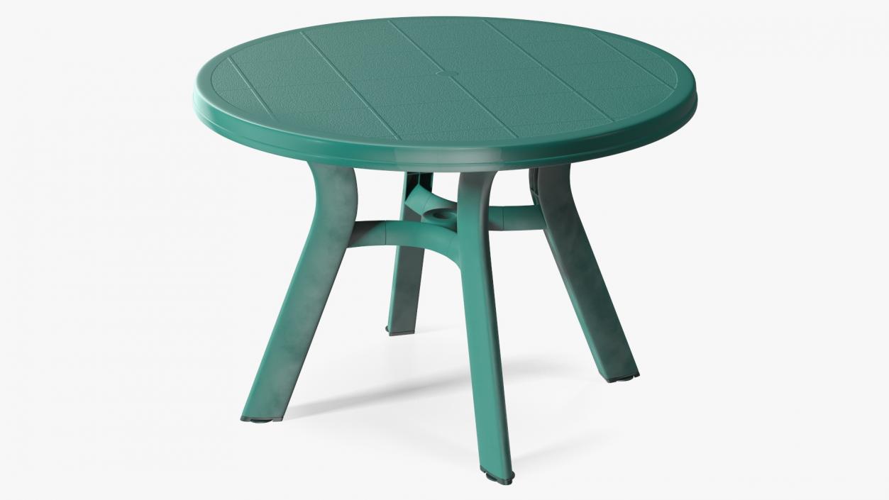 Plastic Table Green 3D model