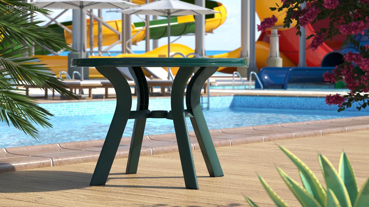 Plastic Table Green 3D model