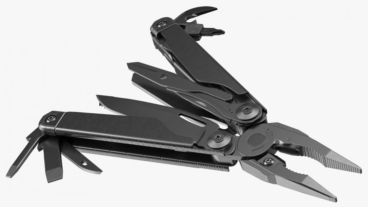 3D model Multitool Black Open