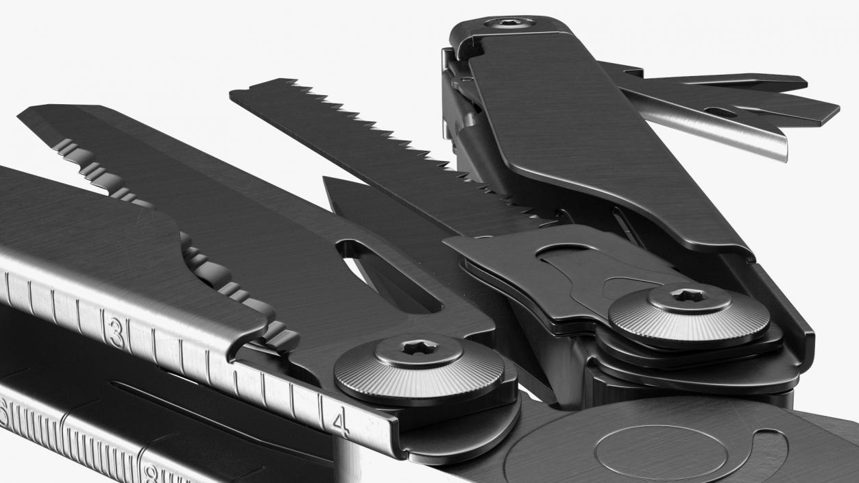 3D model Multitool Black Open