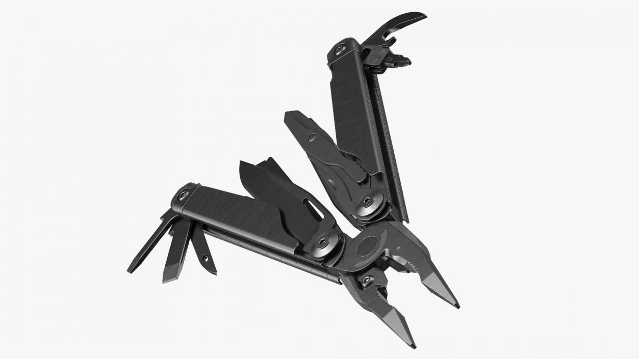 3D model Multitool Black Open