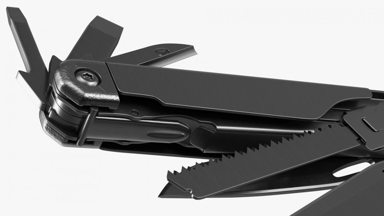 3D model Multitool Black Open