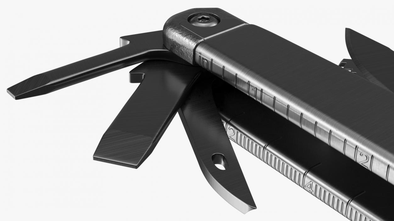 3D model Multitool Black Open