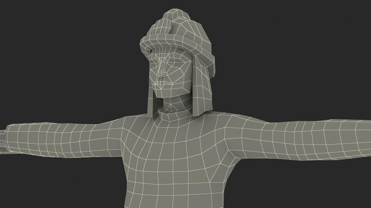 3D Firefighter Low Poly Rigged for Maya