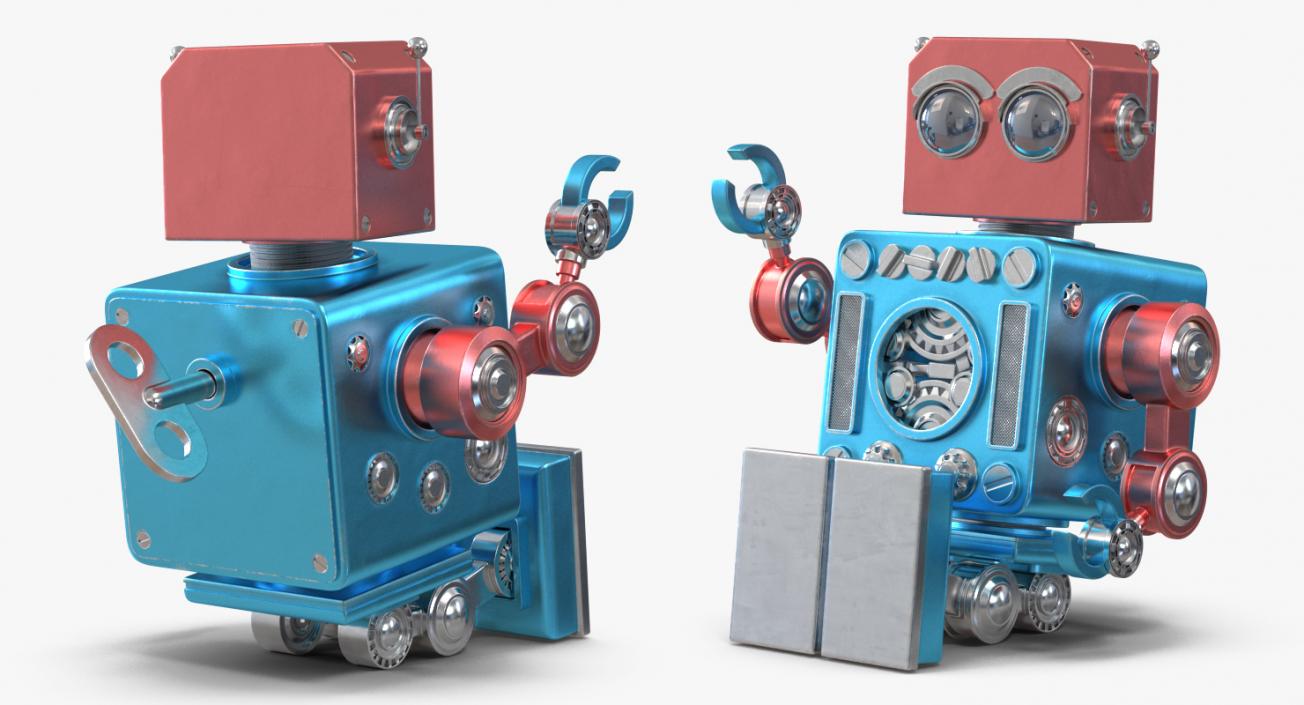 3D model Retro Robot Toy