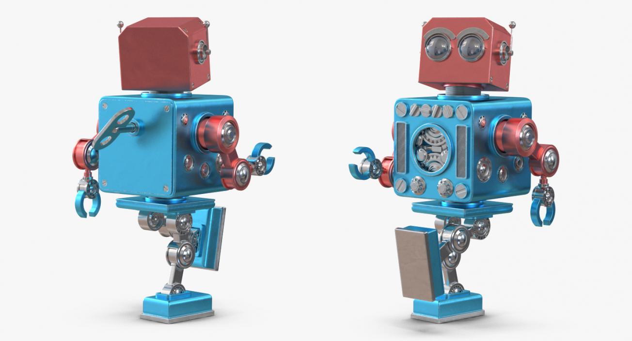 3D model Retro Robot Toy