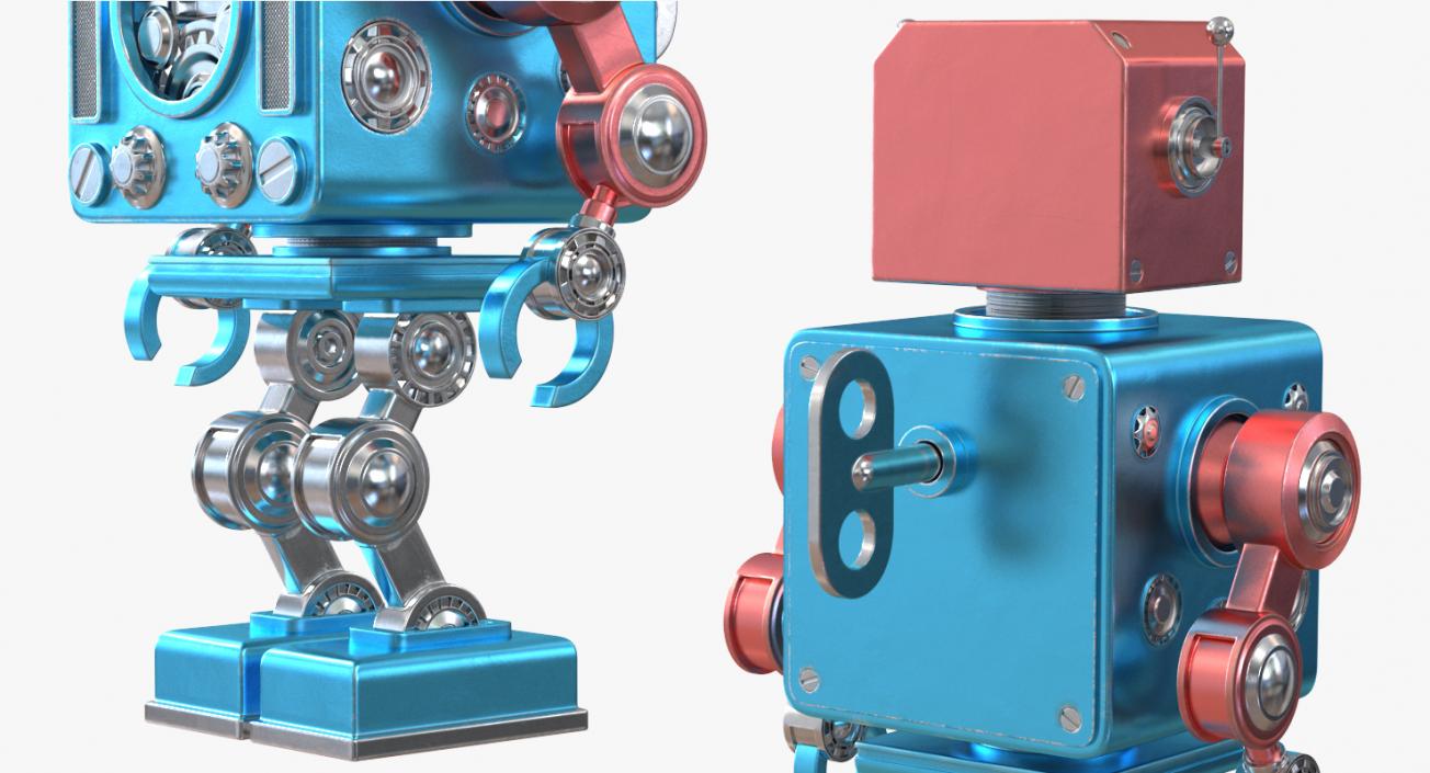 3D model Retro Robot Toy