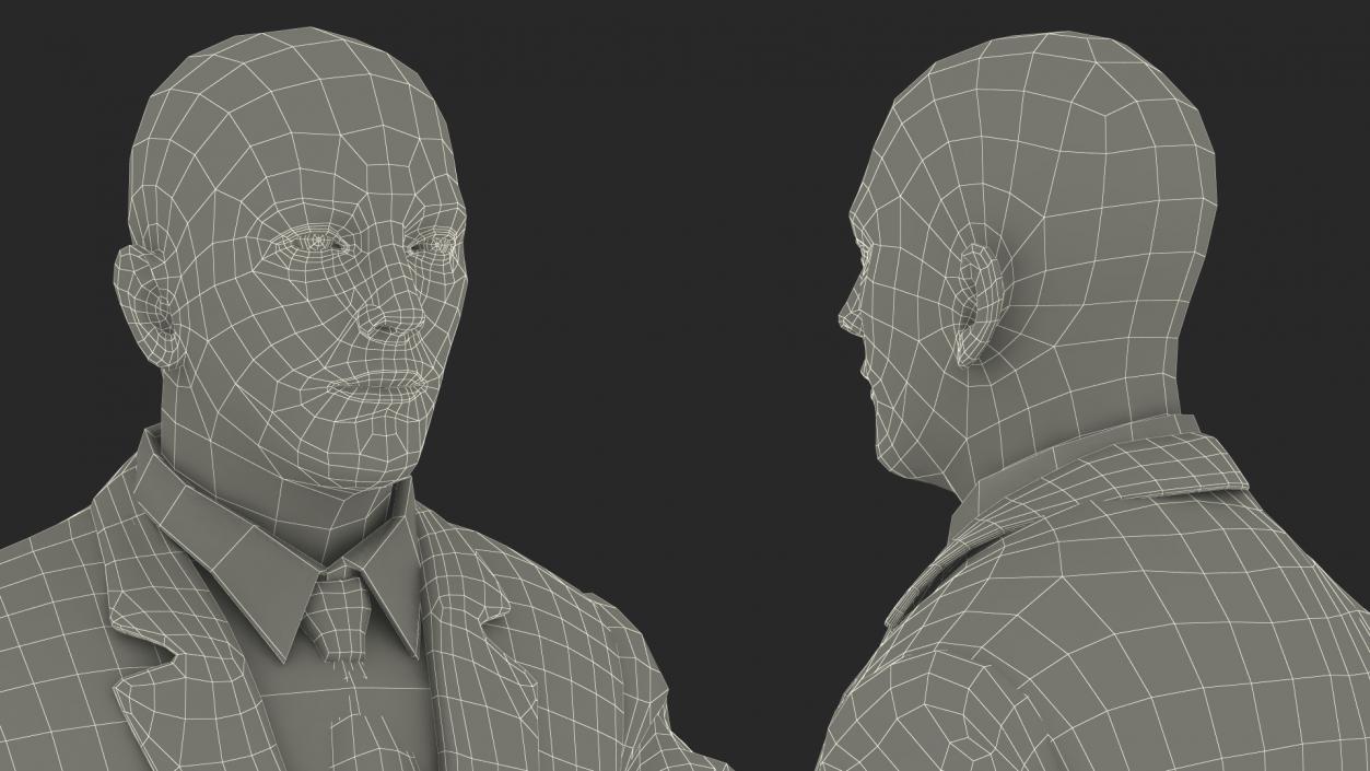 3D model Business Man In Suit