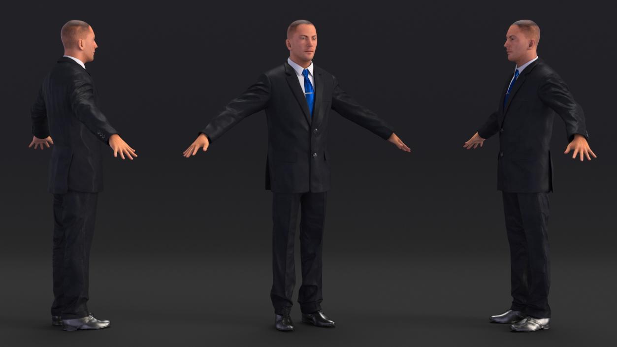 3D model Business Man In Suit