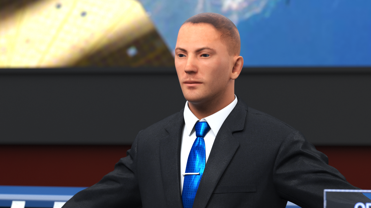 3D model Business Man In Suit