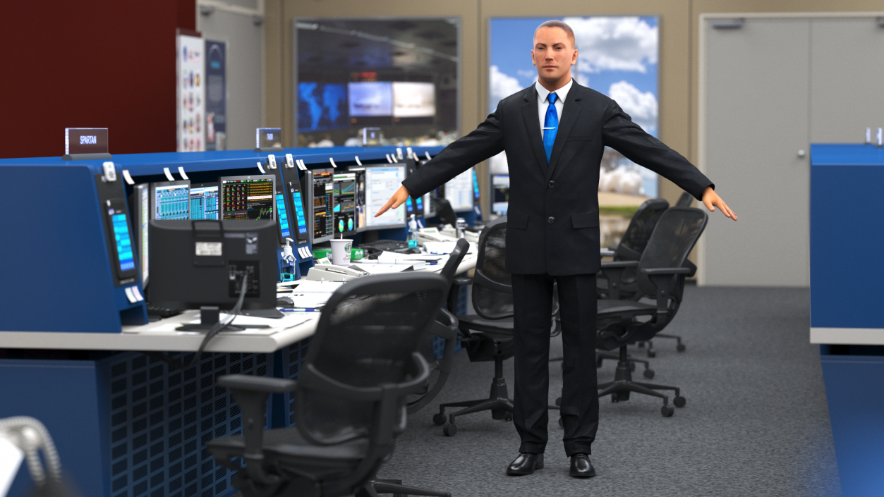 3D model Business Man In Suit