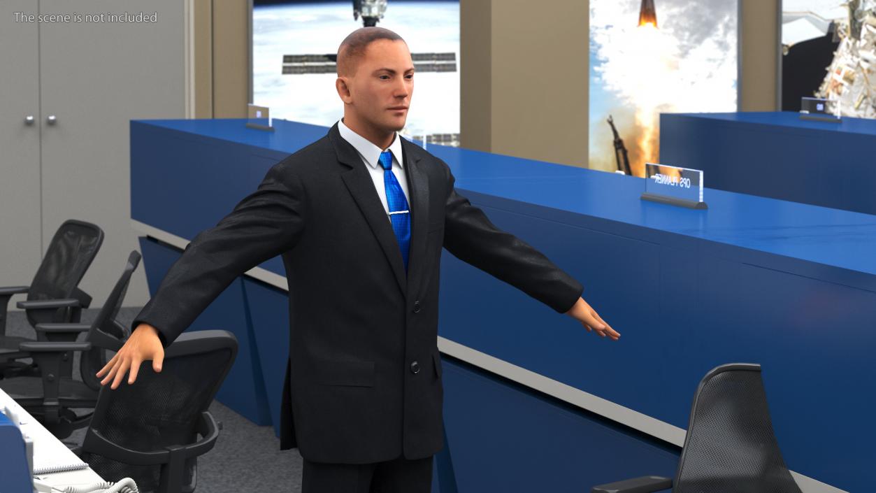 3D model Business Man In Suit