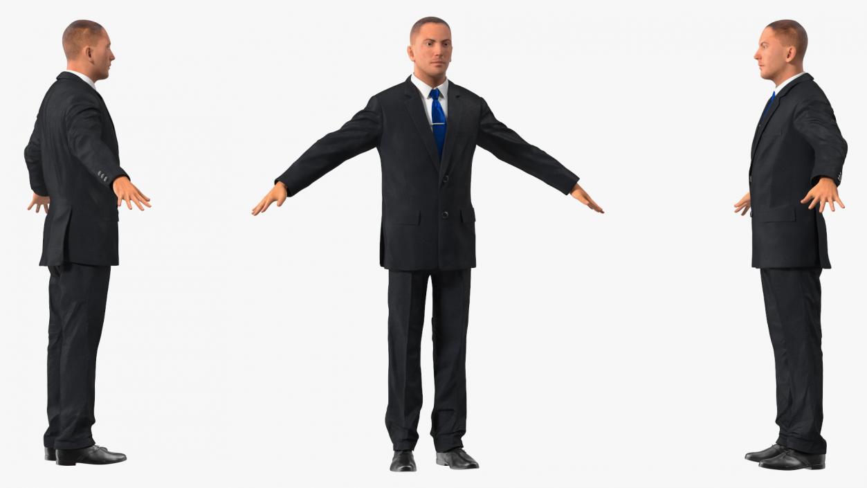 3D model Business Man In Suit