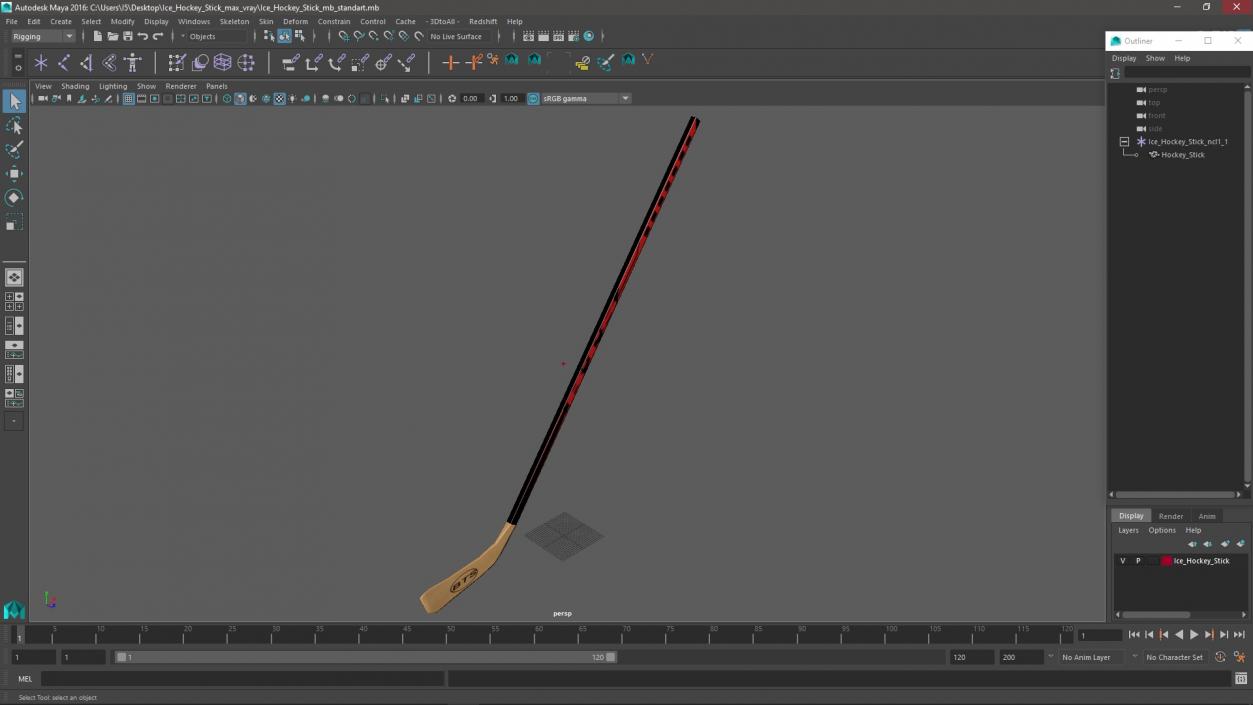 3D Ice Hockey Stick 2 model