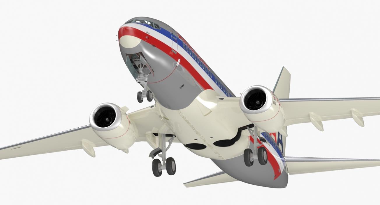 3D Boeing 737-700 with Interior American Airlines