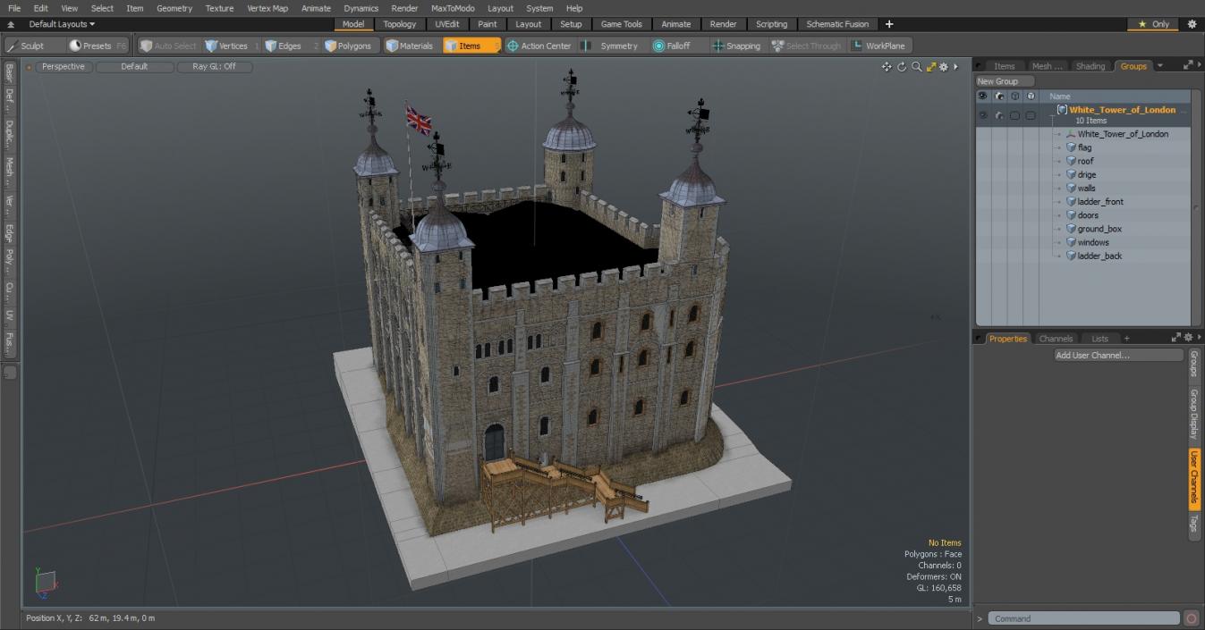 3D White Tower of London