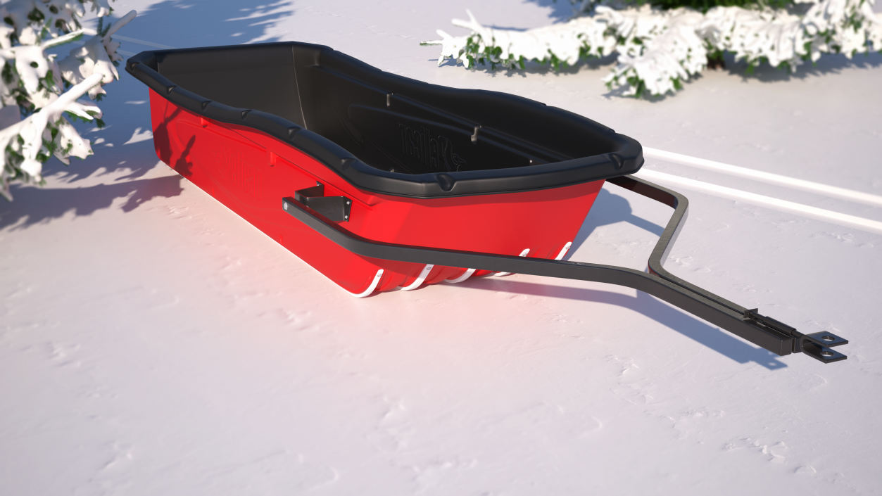 Utility Sled Pelican Red 3D model