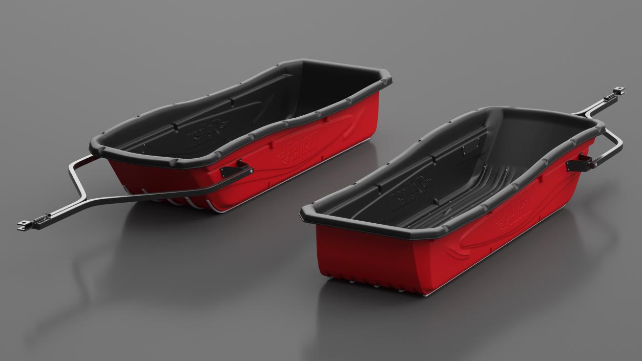 Utility Sled Pelican Red 3D model