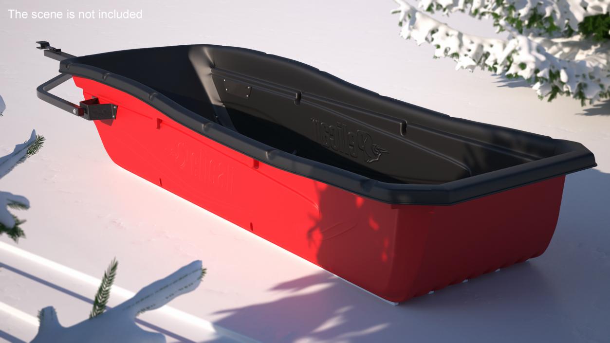 Utility Sled Pelican Red 3D model