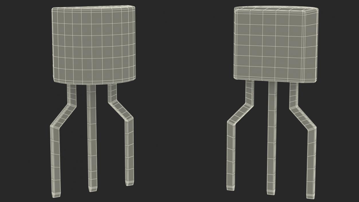 CP431 NPN Bipolar Junction Transistor 3D