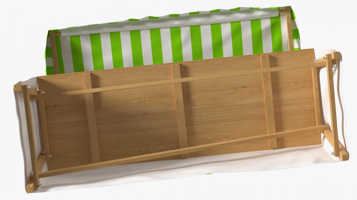 Wooden Market Stall 3D model