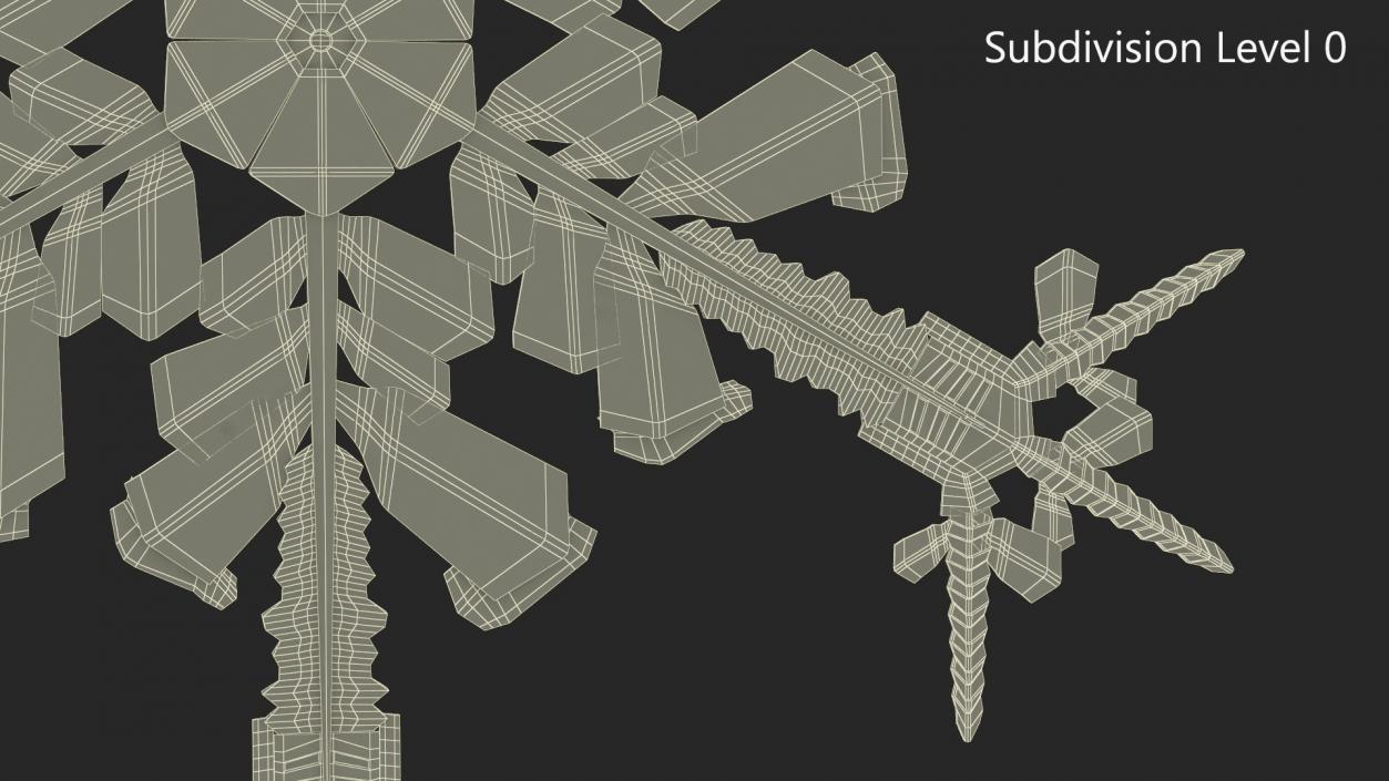 Intricate Snowflake 3D model