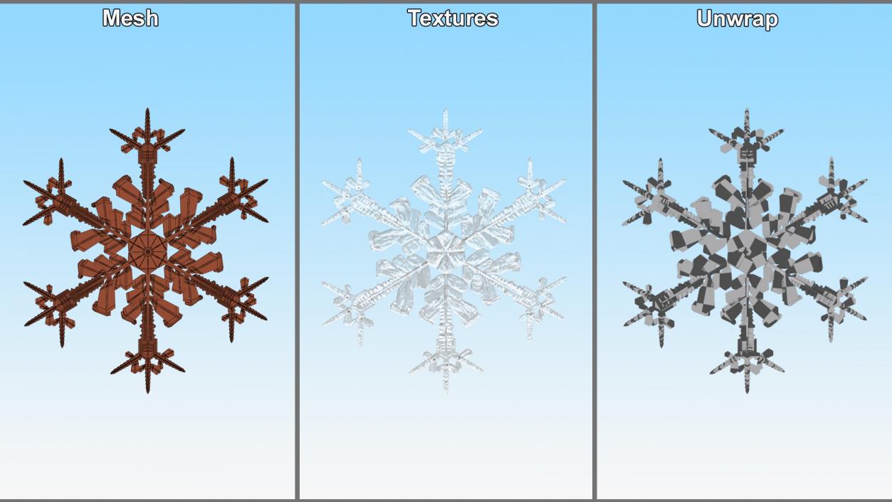 Intricate Snowflake 3D model